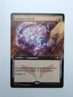 MTG Infantry Shield (TDC) Commander: Tarkir Dragonstorm Extended Regular Rare 75 - Image 1