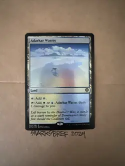 MTG Adarkar Wastes DMU 243/281 R NM Foil - Image 1