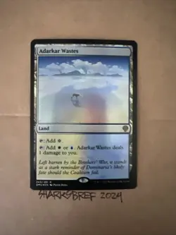 MTG Adarkar Wastes DMU 243/281 R NM Foil - Image 2