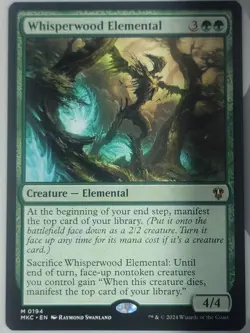 Magic the Gathering MTG Whisperwood Elemental (145) Fate Reforged LP - Image 1