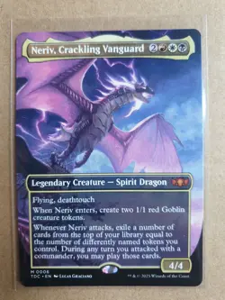 MTG Tarkir: Dragonstorm Commander - Neriv, Crackling Vanguard (Borderless) - Image 1