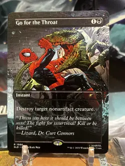 MTG | Go For The Throat (1986) [Secret Lair Spiderman] NF - Image 1