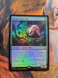 Badgermole Cub Foil MTG Magic The Gathering Avatar (0167) NM - Image 1