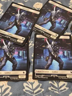 Rebel/Soldier Token Set of 8 - Final Fantasy MTG Magic - Image 2