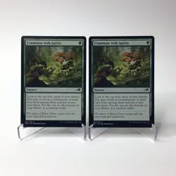 (2) Magic: The Gathering Commune with Spirits MTG Kamigawa: Neon Dynasty LP - Image 1