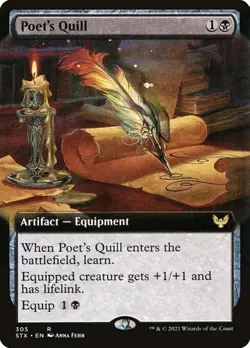 2x Poet's Quill - Extended Art STX NM MTG - Image 1