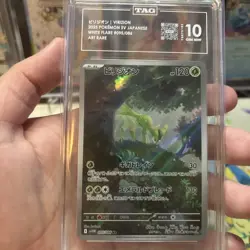 Pokemon Virizion Illustration Rare 095/086 White Flare Japanese TAG 10 Gem Mint - Image 4