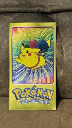 PIKACHU TOPPS POKEMON TV ANIMATION SERIES 2 OVERSIZED TIN TOPPER 2000 #4/5 - Image 1