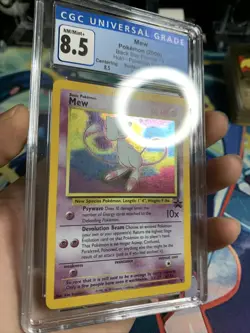 Pokemon - CGC 8.5 with SUBGRADES Mew Black Star Promo 9 Holo Swirl NM/Mint+ PSA - Image 4
