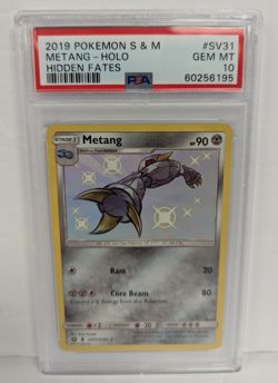 2019 Pokemon S & M Metang - Holo #SV31 Hidden Fates PSA 10 - Image 1
