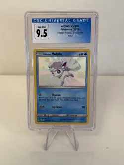 Alolan Vulpix SV8/SV94 Hidden Fates Shiny Vault Holo CGC 9.5 - Image 1