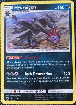Hydreigon - (Cracked Ice Holo) 062/111 Deck Exclusives Holo (See Photos) Pokemon - Image 1