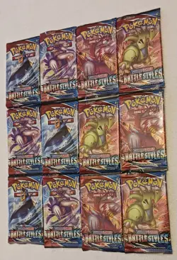 (12) Pokemon BATTLE STYLES Booster Packs (NEW-SEALED) - Image 1