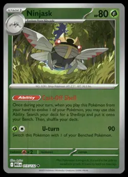 Pokemon ME01: Mega Evolution #017/132 Ninjask HOLO - Image 1
