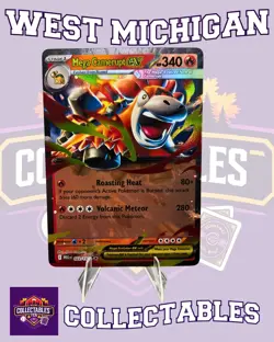 Mega Camerupt ex 022/132 Me01: Mega Evolution - Pokemon TCG NM Free Shipping - Image 1