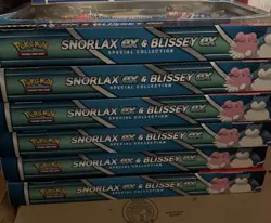 Pokemon Snorlax Ex & Blissey Ex Special Collection Box (NEW & SEALED) Lot Of 6 - Image 1