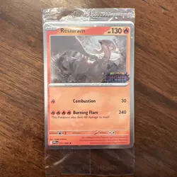 Pokemon Phantasmal Flames Stamped Reshiram 017/094 Barnes & Noble Promo SEALED - Image 1