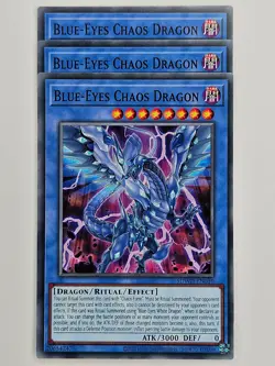 Yu Gi Oh - 3x SDWD-EN010 Blue-Eyes Chaos Dragon - Common - Image 1