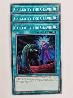 Yu Gi Oh - 3x L5DD-ENC21 Called by the Grave - Common - Image 1