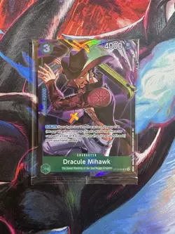One Piece: Dracule Mihawk ST12-003 Illustration Box Vol 4 Promo Card SEALED - Image 1