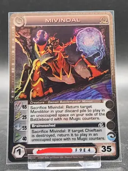 Chaotic Card : Mivindal BTD First Edition Super Rare creature - Image 1