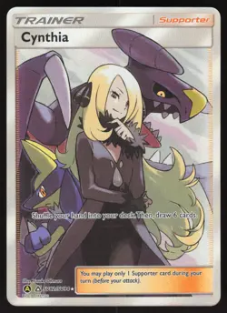 Cynthia SV82/SV94 Hidden Fates Holo Full Art Pokemon Card - Image 1