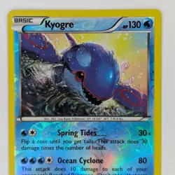 Kyogre 53/160 Rare Pokemon TCG XY: Primal Clash Reverse Holo NM - Image 2