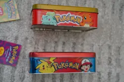 OPENED 2x Collector's Tin Topps TV Animation Edition 1999 Pokemon w/ Toppers - Image 4