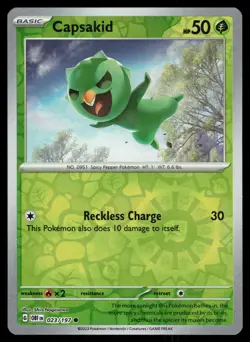 Capsakid 023/197 Reverse Holo Pokemon Obsidian Flames LP - Image 1