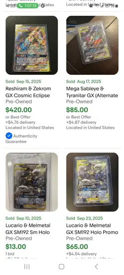 Reshiram & Zekrom GX Cosmic Eclipse #222/236 Pokemon Tag team Alternate Art Mint - Image 3
