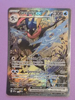 Greninja ex SVP132 Pokemon Scarlet & Violet Black Star Promo Pokemon TCG NM - Image 1