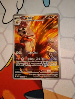Blaziken 192/182 Pokemon Destined Rivals Holo IR Light Play - Image 1