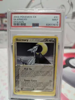 Pokemon TCG Skarmony 2003 Ex Dragon PSA 9 - Image 1