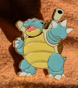 Blastoise GX Collectors Enamel Metal Lapel Pin Official Pokemon TCG - Image 1