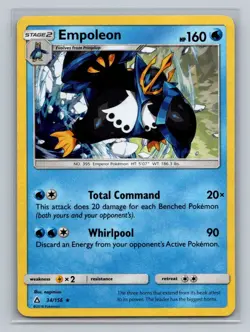 Pokemon Deck Exclusives #034/156 Empoleon Cracked Ice Holo Rare - Image 1