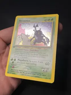 Heracross 1st Edition Neo Genesis 6/111 Holo Rare 2000 Pokemon Vintage - Image 3