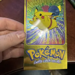 PIKACHU TOPPS POKEMON TV ANIMATION SERIES 2 OVERSIZED TIN TOPPER 2000 #4/5 - Image 2