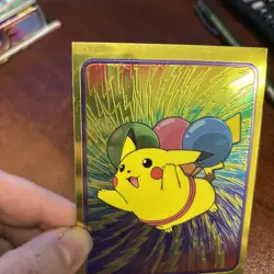 PIKACHU TOPPS POKEMON TV ANIMATION SERIES 2 OVERSIZED TIN TOPPER 2000 #4/5 - Image 3