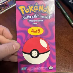 PIKACHU TOPPS POKEMON TV ANIMATION SERIES 2 OVERSIZED TIN TOPPER 2000 #4/5 - Image 5