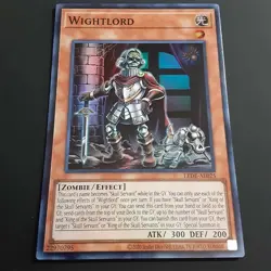 YuGiOh **FOIL** Wightlord (Asian English), Super Rare, LEDE-AE025, Near Mint! - Image 2
