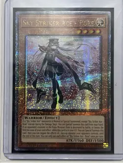 Yugioh Sky Striker Ace Roze RA04-EN031 Quarter Century Secret Rare *has defect* - Image 1