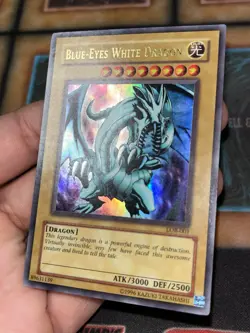 Yu-Gi-Oh! TCG Blue-Eyes White Dragon LP Original Print LOB-001 - Image 2
