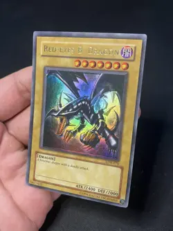 Yu-Gi-Oh! Red-Eyes B. Dragon - LOB-070 Original Print Misprint Foil Shift - Image 2