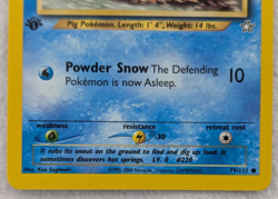 2000 Swinub #79 Neo Genesis 1st Edition Regular Pokemon Card Common - Image 3