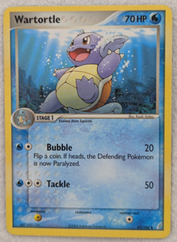 2006 Wartortle #42 Crystal Guardians Regular Pokemon Card Uncommon Shadowless - Image 3