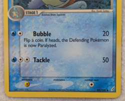 2006 Wartortle #42 Crystal Guardians Regular Pokemon Card Uncommon Shadowless - Image 5