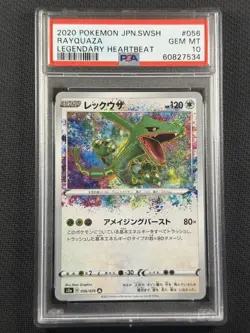 Pokemon Cards PSA 10 Rayquaza Legendary Heartbeat Jpn Swsh 2020 056/076 - Image 1