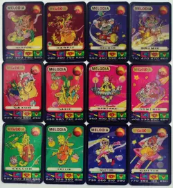SPACIX lenticular card complete set MELODIA 12/12 TWIX chocolate bar Trema 1996 - Image 1