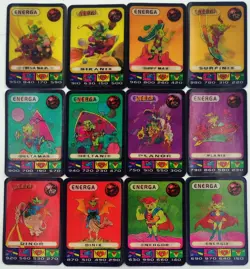 SPACIX lenticular card complete set ENERGA 12/12 MARS chocolate bar Trema 1996 - Image 1