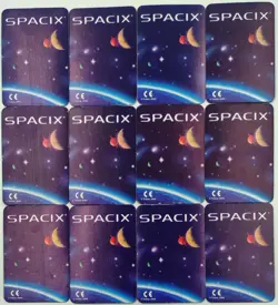 SPACIX lenticular card complete set ENERGA 12/12 MARS chocolate bar Trema 1996 - Image 2